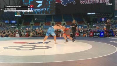 215 lbs Champ. Rd Of 64 - Charles Ostertag, TX vs AJ DeMassimo, OH