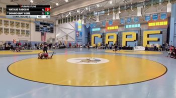 106 lbs Cons. Round 2 - Natalie Radecki, Caravel Academy vs DonRognay Leme, Seaford H S