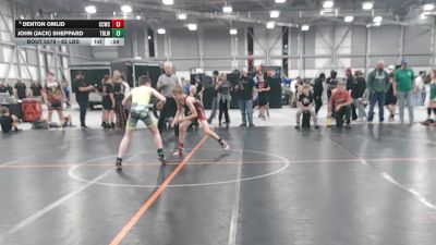 86 lbs Cons. Sub-semis - Denton Omlid, Cherry Creek Wrestling Club vs John (Jack) Sheppard, Team Real Life Wrestling