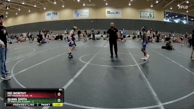 92 lbs Round 3 (6 Team) - Mo Worthy, Mat Assassins Black vs Quinn Smith, CP Wrestling Academy