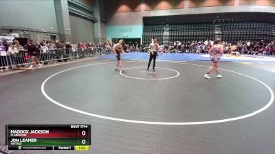 132 lbs Cons. Round 6 - Maddox Jackson, Claremore vs Jon Leamer, Vintage