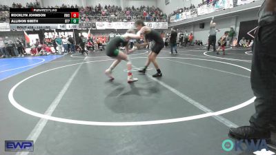 110 lbs Quarterfinal - Rocklyn Johnson, Brushy Wrestling Club vs Allison Smith, Tulsa Blue T Panthers