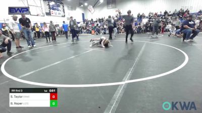 64 lbs Rr Rnd 3 - Shyann Taylor, El Reno Wrestling Club vs Bronx Roper, Lone Grove Takedown Club