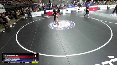 74 lbs Cons. Round 1 - Noah Arreola, Rough House Wrestling vs Colton Sanders, Red Wave Wrestling