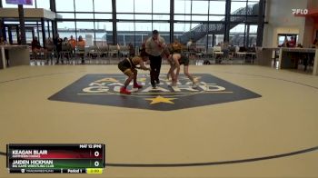 J-16 lbs Semifinal - Keagan Blair, Hammerin Hawks vs Jaiden Hickman, Big Game Wrestling Club