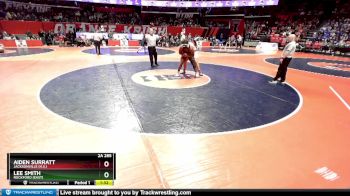 2A 285 lbs Cons. Round 3 - Aiden Surratt, Jacksonville (H.S.) vs Lee Smith, Rockford (East)