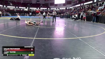 106 lbs Quarterfinal - Dylan Frothinger, Eagle vs Casey Teater, Borah