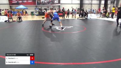 79 kg Round Of 128 - Logan Heckert, Buies Creek Wrestling Club vs Graham Gambrall, Beaver Dam Wrestling Regional Training Center