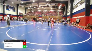 98 lbs Semifinal - Noah Back, Verdigris vs Cordeus Wahl, Bristow