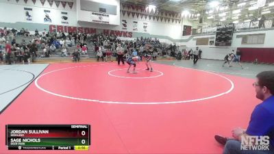 110 lbs Semifinal - Sage Nichols, Deer Park vs Jordan Sullivan, Highland