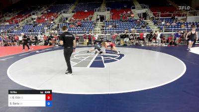 157 lbs Cons 32 #1 - Owen Eck, KS vs Shane Saito, OH