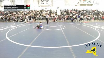 66 lbs Champ. Round 1 - Easton Liermann, Warrior Warehouse Wrestling vs Nolan Thomas, Olde North Wrestling Academy