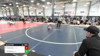 46 lbs Consi Of 8 #2 - Braven Ponciano, Team Aggression vs Colton Williams, Aggression