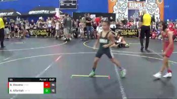 65 lbs Round 1 (6 Team) - Baran Stevens, Midwest Xtreme Wrestling vs Alec Alfortish, Untouchables White