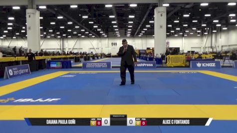 ALICE C FONTANOS vs DAIANA PAULA GOÑI 2025 World IBJJF Jiu-Jitsu No-Gi Championship