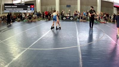 92 lbs Cons. Semis - Braden Dugan, California vs Bowdee McPherson, Utah