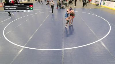 Junior Girls - 130 lbs Cons. Round 5 - Kyler Scott, Team Idaho Wrestling Club vs Hannah Blyveis, WOW Wrestling Club