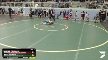 74 lbs Rr3 - Colter Campbell, Anchorage Youth Wrestling Academy vs Maya Iverson, Bethel Freestyle Wrestling Club