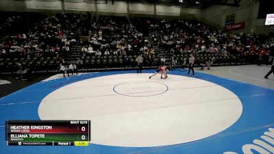 5A 105 lbs Cons. Round 2 - Heather Kingston, Woods Cross vs Elliana Topete, Wasatch