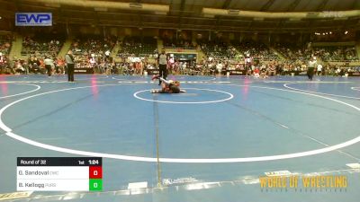 70 lbs Round Of 32 - Graham Sandoval, Cowboy Wrestling Club vs Breccan Kellogg, Pursuit