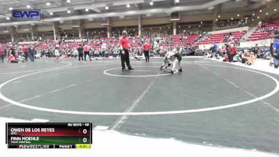 49 lbs Semifinal - Finn Moehle, Team Central vs Owen De Los Reyes, WTC