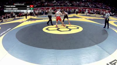 D1-120 lbs Cons. Round 3 - Cole Speer, Brecksville vs Johnny Green, Aurora