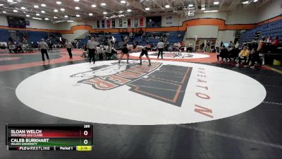 285 lbs Cons. Round 4 - Sloan Welch, Wisconsin-Eau Claire vs Caleb Burkhart, Wilkes University