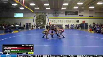 132 lbs 3rd Place Match - Landry Gingerich, Mid-Prairie vs Fletcher Maser, Williamsburg