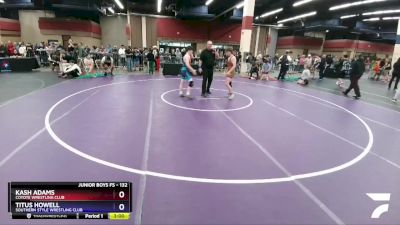 132 lbs Champ. Round 3 - Kash Adams, Coyote Wrestling Club vs Titus Howell, Southern Style Wrestling Club