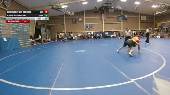 157 lbs Cons. Round 2 - Kade Haselman, Colorado State vs Christopher Moore, Arizona Christian University