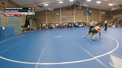 157 lbs Cons. Round 2 - Kade Haselman, Colorado State vs Christopher Moore, Arizona Christian University