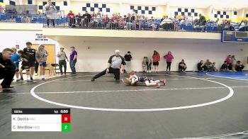 55 lbs Consi Of 4 - Keizor Dentis, Keystone Wrestling Club vs Clayton Wardlow, Heat