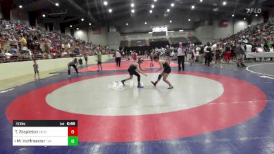 110 lbs Quarterfinal - Tayden Stapleton, Georgia vs Morgan Huffmaster, The Storm Wrestling Center