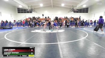 175 lbs Champ. Round 1 - Dawson Whitney, Morro Bay vs John O`Brien, Bishop Alemany