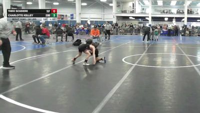 56 lbs Round Of 32 - Theo Scudere, Top Flight Wr Ac vs Charlotte Kelley, Somers
