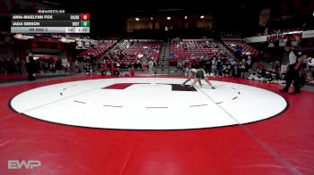 135 lbs Rr Rnd 2 - Ania-Maelynn Fox, Cache High School Girls vs Jada Gibson, Bentonville West Girls