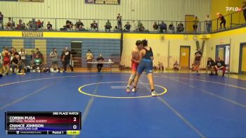 285 lbs 3rd Place Match - Corbin Puga, Next Level Training Academy vs Chance Johnson, Maize Wrestling Club