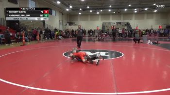 90 lbs Cons. Semi - Nathaniel Halbur, Tea Area Titans vs Bennett Davis, Pinnacle Wrestling
