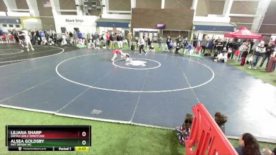 75 lbs Round 2 - Alsea Goldsby, Mat Demon WC vs Liliana Sharp, Uintah Girls Wrestling