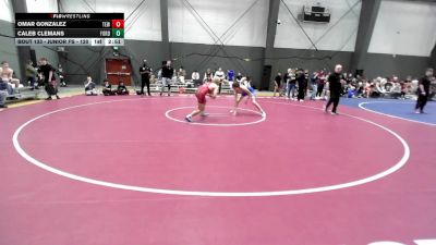 Junior FS - 120 lbs Quarters - Omar Gonzalez, Team Elevate Wrestling vs Caleb Clemans, FordDynastyWrestlingClub