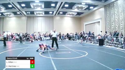 74 lbs Consi Of 16 #2 - Lucas Dillen, Beat The Streets LA vs Elijah Martinez, 4mg