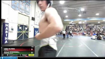 170 lbs Champ. Round 1 - Khale McDonnell, Fountain Valley vs Josh Olvera, Canyon