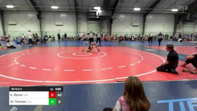 80 lbs Rr Rnd 3 - Kason Stone, Foundation Wrestling vs Wade Thomas, Rockmart Takedown Club Gold