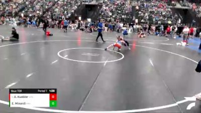 94-102 lbs Quarterfinal - Ayden Kuebler, GI Grapplers vs Eddie Minardi, Jr. Cougars