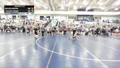 43 lbs Semifinal - Dallon Sawyer, Southwest Wolverines Wrestling vs Raxtin Turner, Stallions Wrestling Club