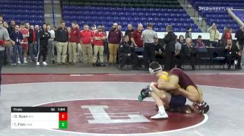 132 lbs Final - Donald Ryan, Boston College vs Ty Finn, Simsbury