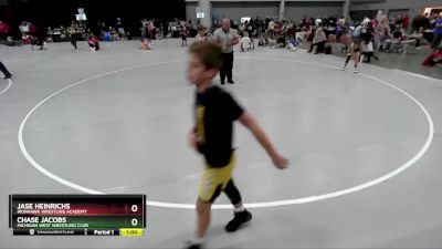 88 lbs Cons. Round 2 - Chase Jacobs, Michigan West Wrestling Club vs Jase Heinrichs, Ironhawk Wrestling Academy