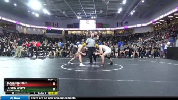 160 lbs 5th & 7th Place - Isaac Richter, 8-Hinton vs Justin Wirtz, 6-Emmetsburg