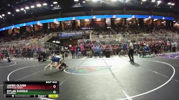1A 120 lbs Champ. Round 1 - Dylan Dangle, Mulberry vs James Oliver, North Bay Haven