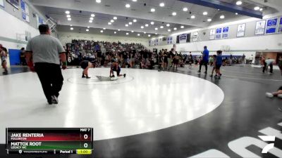 105 lbs Round 4 - Mattox Root, Legacy WC vs Jake Renteria, Fullerton